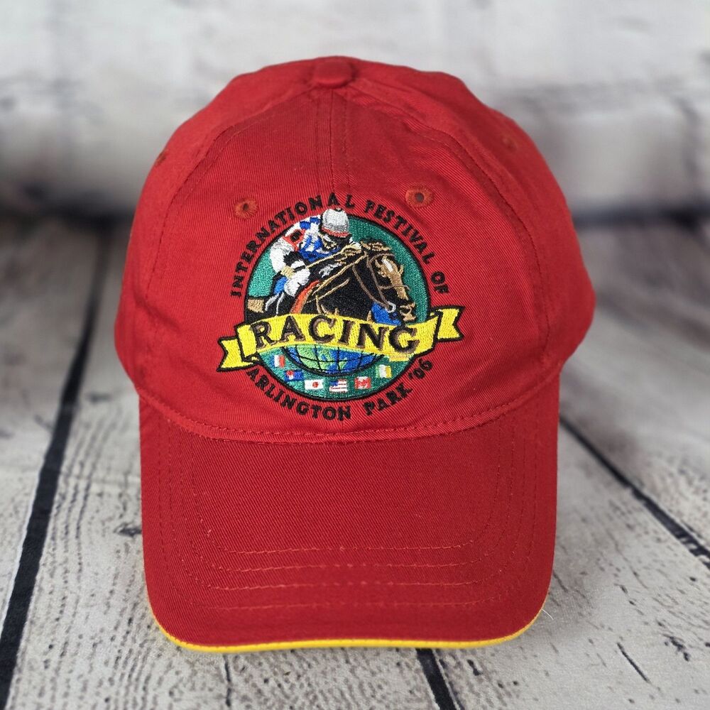 International Festival Of Racing Arlington Park 2006 Strapback Hat Cap Red